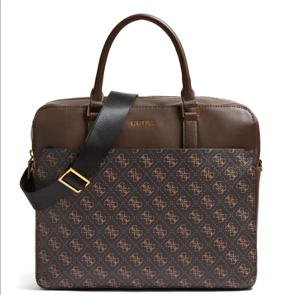 New GUESS Vezzola Logo Briefcase